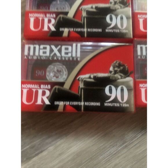 Maxwell UR 90 Minute Blank Audio Cassette Tapes Normal Bias Lot Of 9 Sealed - Picture 6 of 12